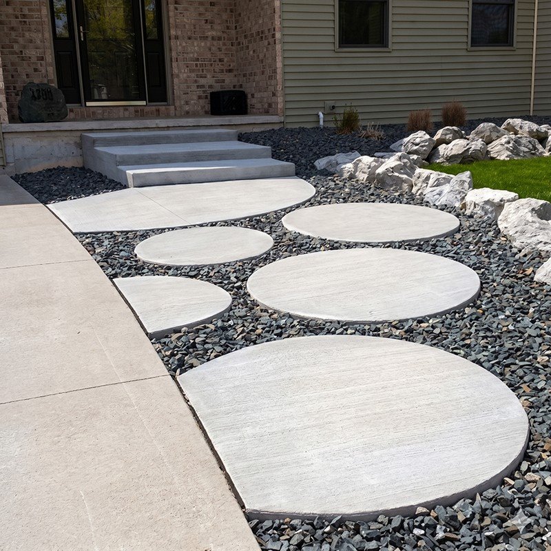 Round Granite Stepping Stones