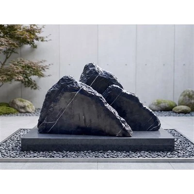 Natural Banded Zen Landscape Boulder