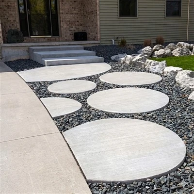 Round Granite Stepping Stones