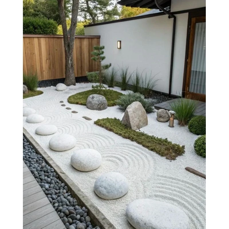 White Gravel Stones for Garden